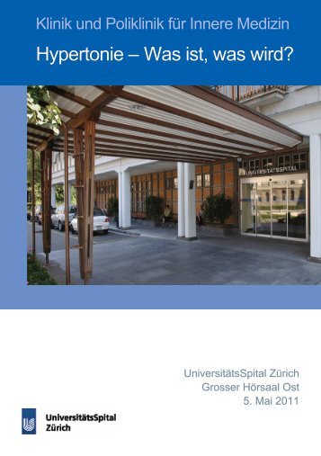 Hypertonie - Fortbildung - UniversitätsSpital Zürich