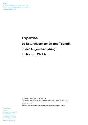 Expertise - Forum Bildung