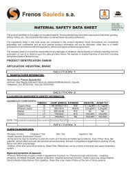 SA80M(SAFETY DATA SHEET).cdr - Frenos Sauleda Sa