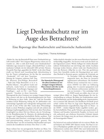 Liegt Denkmalschutz nur im Auge des Betrachters? - Forum – für ...