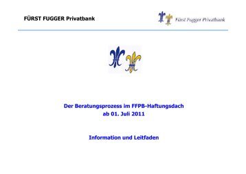 Beratungsprotokoll - FÜRST FUGGER Privatbank