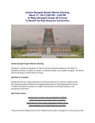 Event Details - Maha Ganapati Temple of Arizona
