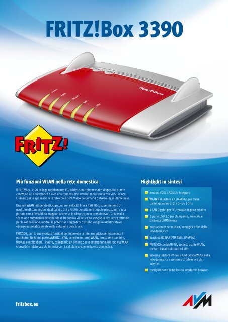 Data sheet FRITZ!Box 3390 [pdf]