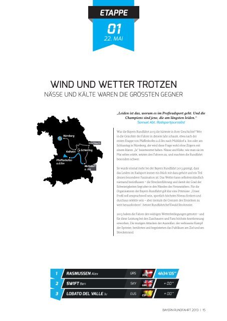 Bayern Rundfahrt - Magazin