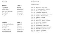 Spielplan Vorrunde - FSV Gescher