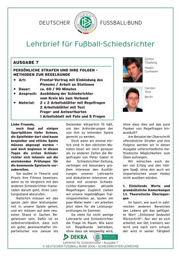 DFB Lehrbrief 07.indd - Fussball-Regelfragen.de