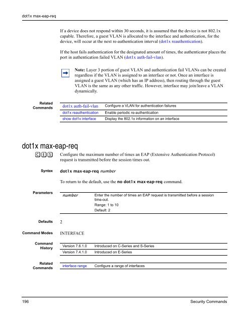 FTOS Command Reference for the S-Series - Force10 Networks