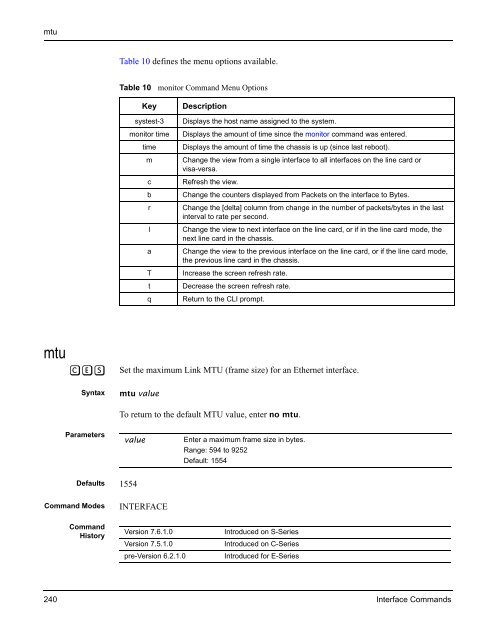 FTOS Command Reference for the S-Series - Force10 Networks