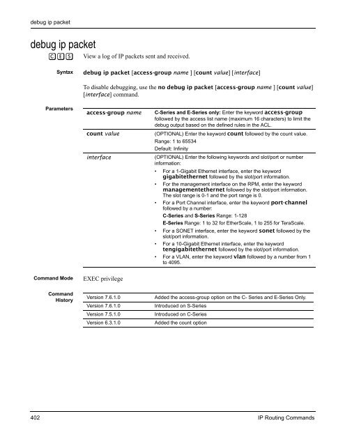 FTOS Command Reference for the S-Series - Force10 Networks