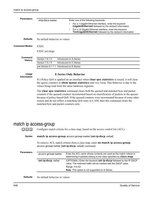 FTOS Command Reference for the S-Series - Force10 Networks