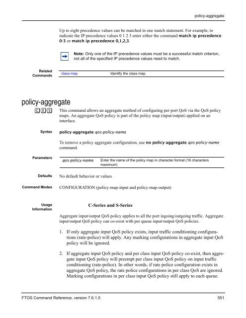 FTOS Command Reference for the S-Series - Force10 Networks