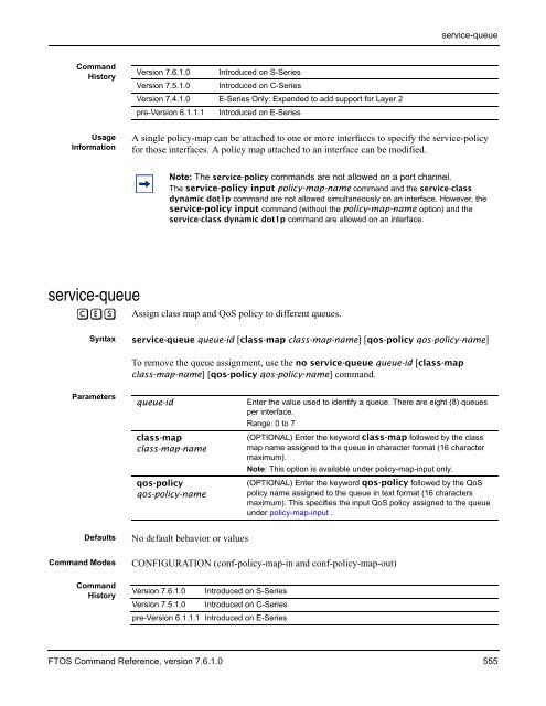 FTOS Command Reference for the S-Series - Force10 Networks