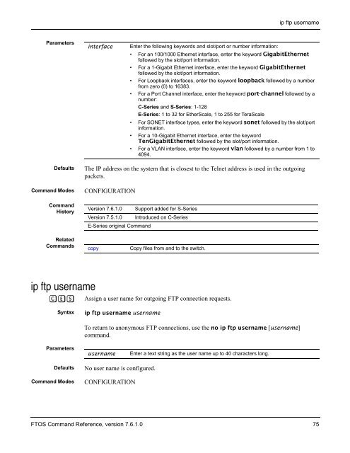 FTOS Command Reference for the S-Series - Force10 Networks