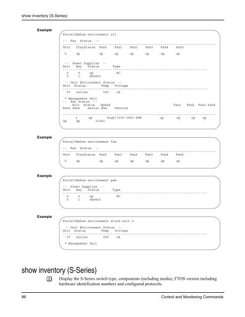 FTOS Command Reference for the S-Series - Force10 Networks