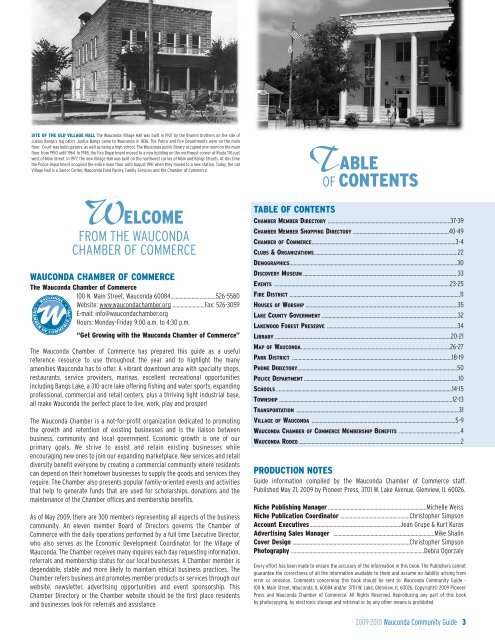 2009 Wauconda Community Guide - Pioneer Press Communities ...