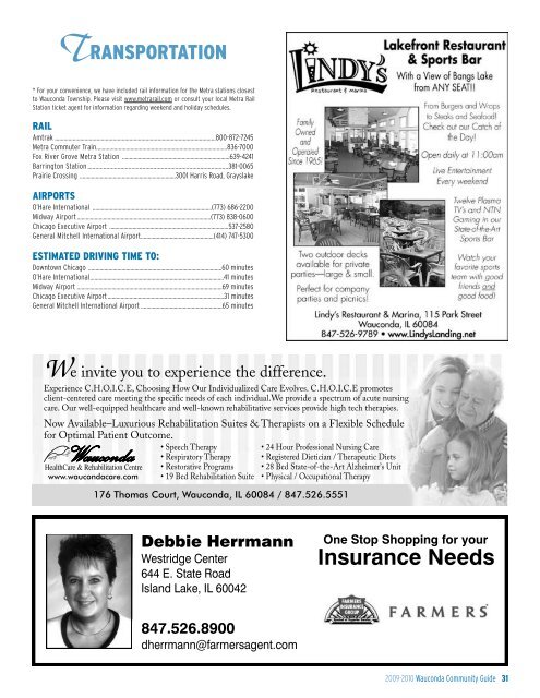2009 Wauconda Community Guide - Pioneer Press Communities ...