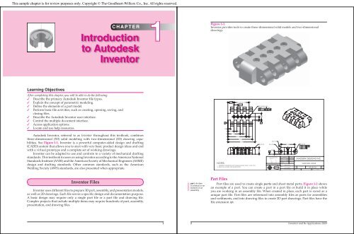 Chapter 1 Introduction to Autodesk Inventor - Goodheart-Willcox