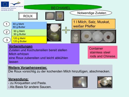 Bechamel und Velouté Saucen