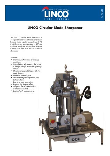 LINCO Circular Blade Sharpener - Baader