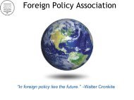 FPA Ad rate sheet - Foreign Policy Association