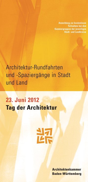 FlyerTag der Architektur pdf - Landesinnungsverband Fliesen ...