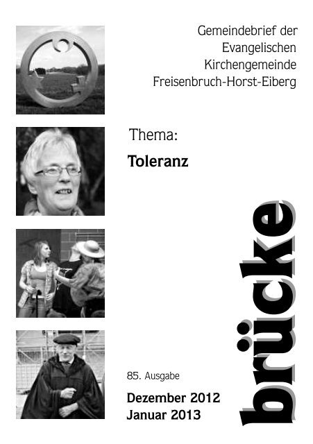 Toleranz Thema: - Evangelische Kirchengemeinde Freisenbruch ...