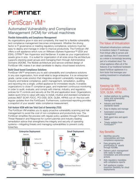 FortiScan-VM Datasheet - Fortinet