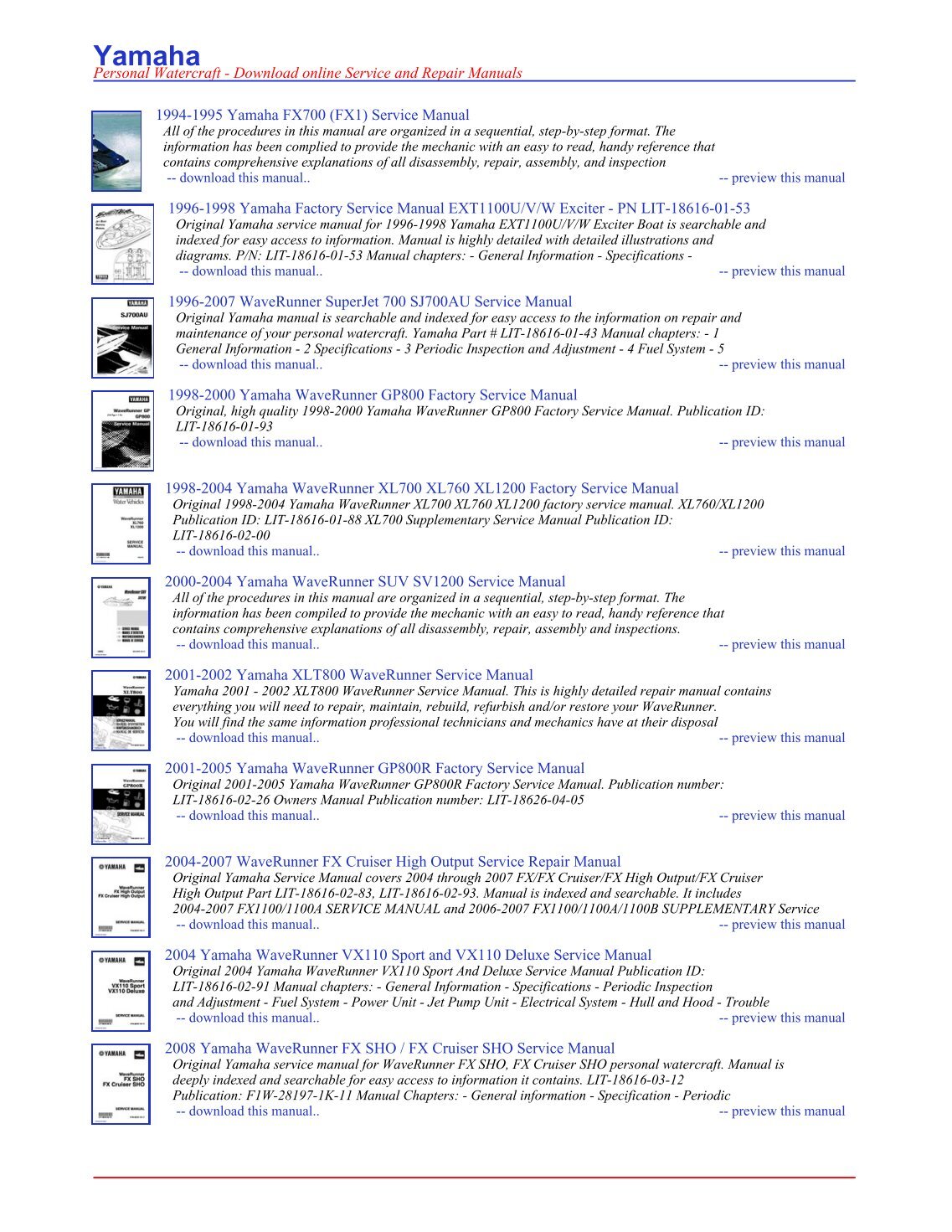 Yamaha Waverunner Gp760 Gp1200 Service Manual by Siu Carias - issuu.  readmanual.com. English; |; 1 Document; |; 640 Views;