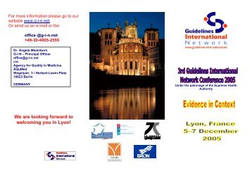 We are looking forward to welcoming you in Lyon! - Guidelines ...