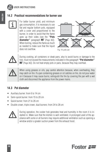 Instruction manual - Foster S.p.A.