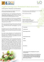 Angebot Catering zum 6. Firmenlauf in Bonn am 30.8.2012