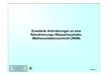 Methanoxidationsschicht