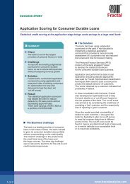 Application Scoring for Consumer Durable Loans - Fractal Analytics