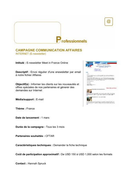 campagne communication - Maison de la France