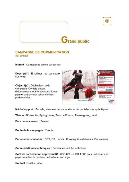 campagne communication - Maison de la France