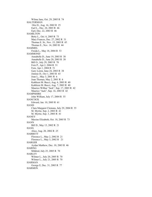 INDEX of DECEDENTS - Fulton County Public Library