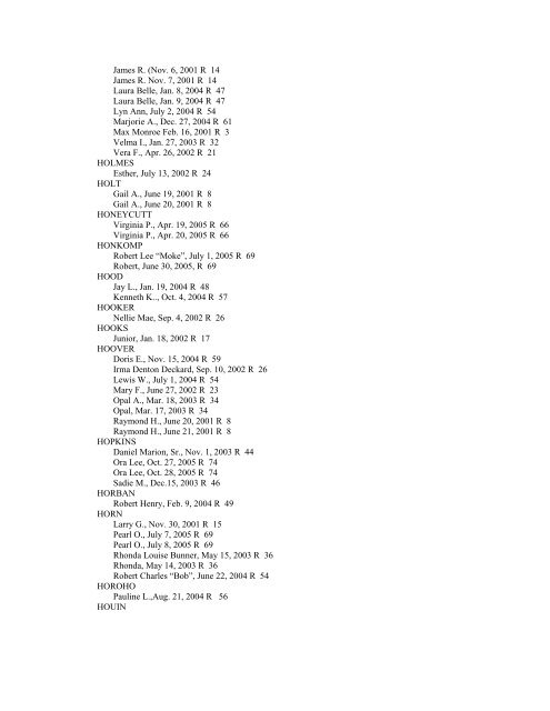 INDEX of DECEDENTS - Fulton County Public Library