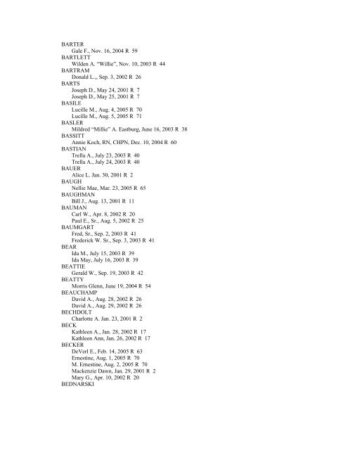 INDEX of DECEDENTS - Fulton County Public Library