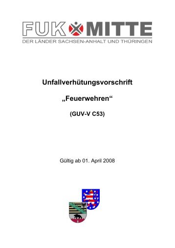 GUV-V C53 - UVV "Feuerwehren" - FUK-Mitte