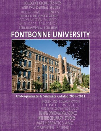 Course Catalog, 2009-2011 - Fontbonne University