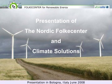 Nordic Folkecenter for Renewable Energy