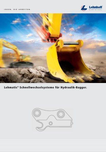 Lehmatic® Schnellwechselsysteme für Hydraulik-Bagger. - Lehnhoff ...