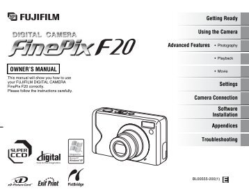 FinePix F20 manual - Fujifilm