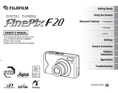 FinePix F20 manual - Fujifilm