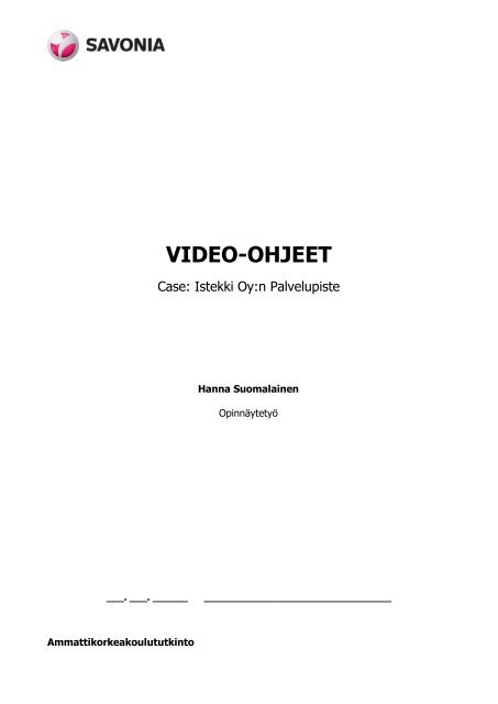 VIDEO-OHJEET - Theseus