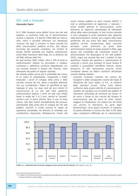 Situazione e tendenze della comunicazione istituzionale in Italia