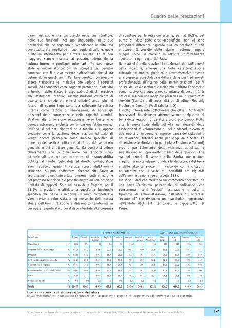 Situazione e tendenze della comunicazione istituzionale in Italia