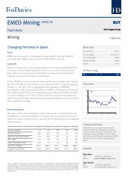 EMED Mining (EMED LN) - Fox-Davies Capital