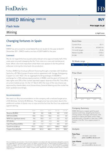 EMED Mining (EMED LN) - Fox-Davies Capital