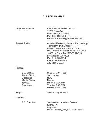 Resume mdphd